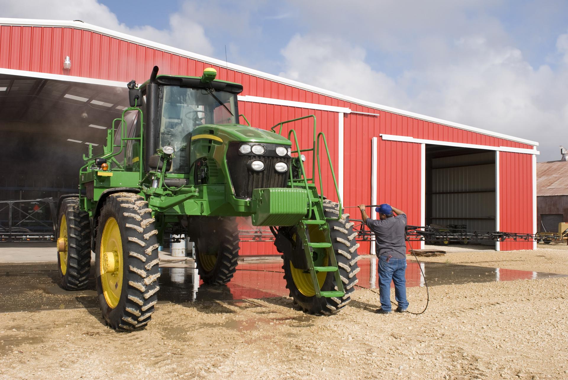 A person purchasing aftermarket parts for John Deere farm tractors.</p>
<p>